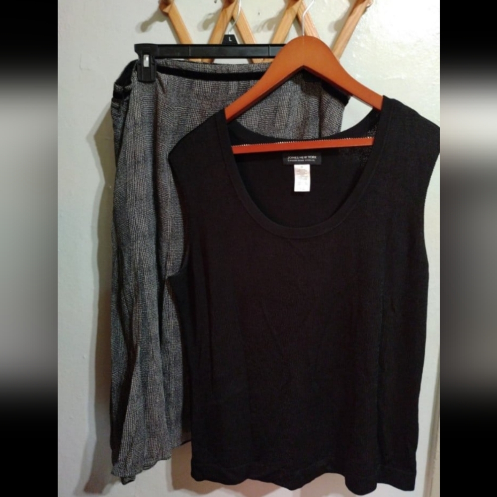 2 Piece skirt and top set Work Jones New York Collection 1X  Sz 16 Skirt Bundle